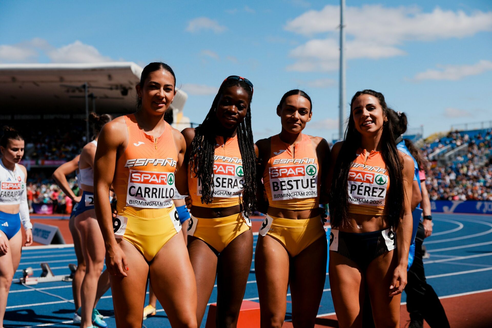 Equipo español de 4x100 femenino - Foto: RFEA